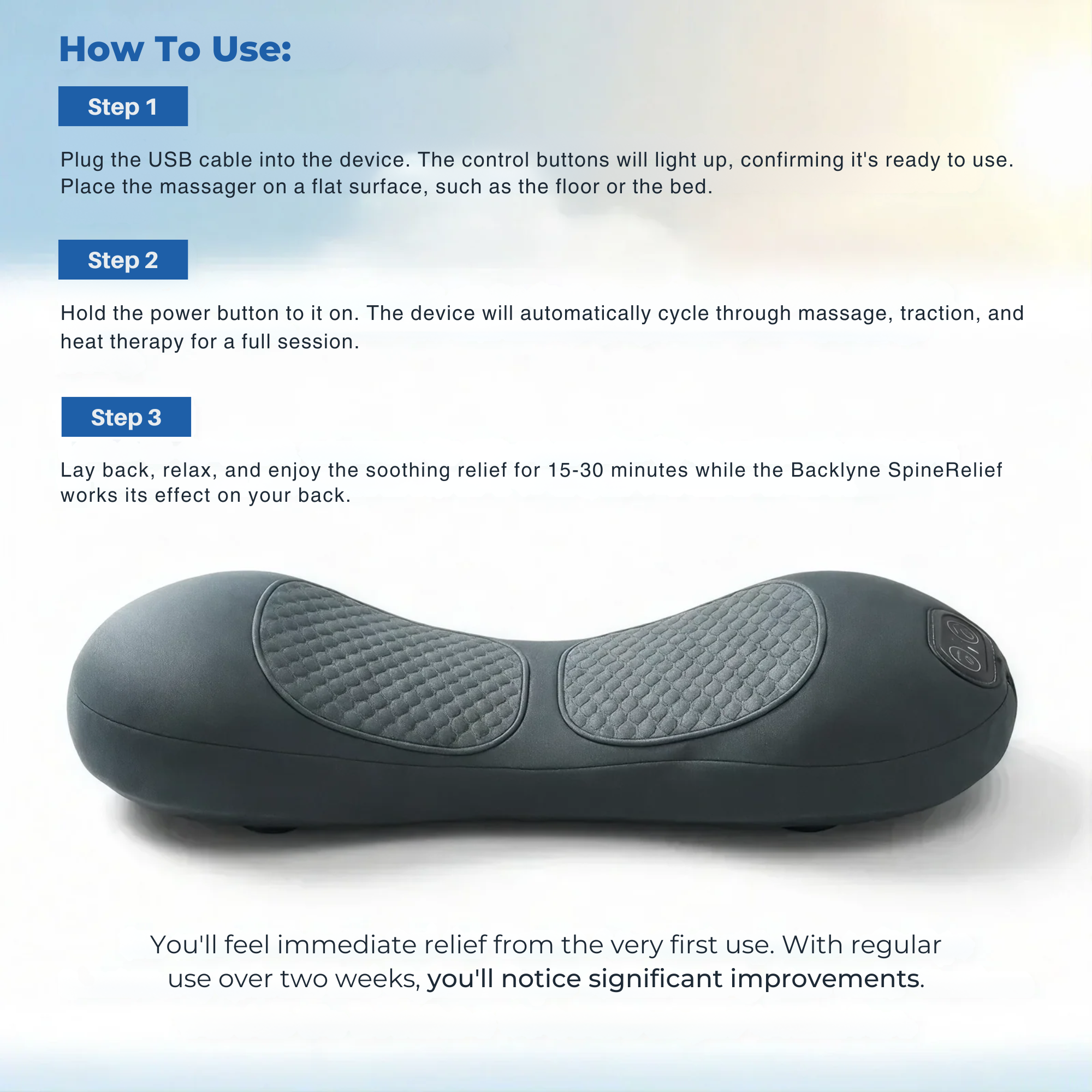Backlyne SpineRelief — Ease Back Pain & Sciatica Discomfort in Just 15 Minutes a Day, From Home